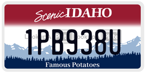 1PB938U  license plate in ID