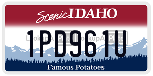 1PD961U  license plate in ID