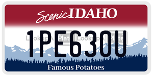 1PE630U  license plate in ID