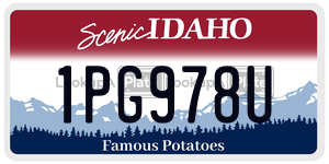 1PG978U  license plate in ID