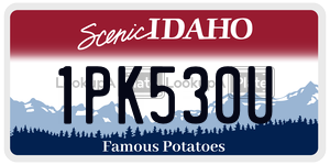 1PK530U  license plate in ID