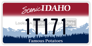 1T171  license plate in ID