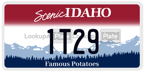 1T29  license plate in ID
