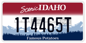 1T4465T  license plate in ID