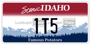 1T5  license plate in ID