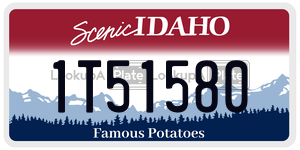 1T51580  license plate in ID