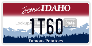 1T60  license plate in ID