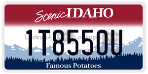 1T8550U  license plate in ID