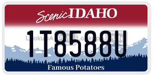 1T8588U  license plate in ID