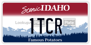 1TCR  license plate in ID