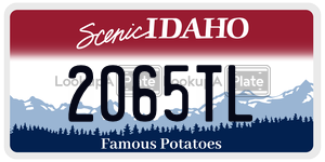 2065TL  license plate in ID