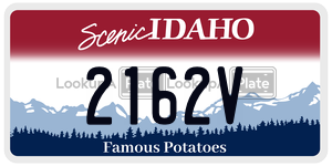 2162V  license plate in ID