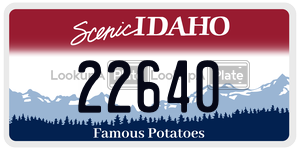 22640  license plate in ID