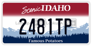 2481TP  license plate in ID