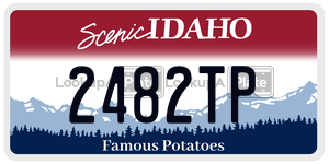 2482TP  license plate in ID