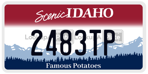 2483TP  license plate in ID