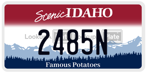 2485N  license plate in ID