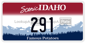 291  license plate in ID