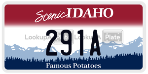 291A  license plate in ID