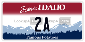 2A  license plate in ID