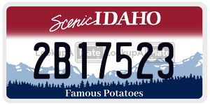 2B17523  license plate in ID