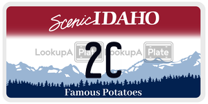 2C  license plate in ID