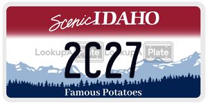 2C27  license plate in ID