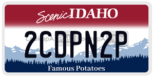 2CDPN2P  license plate in ID