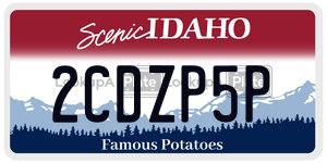 2CDZP5P  license plate in ID