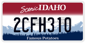 2CFH310 license plate in Idaho