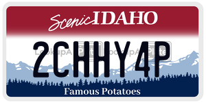 2CHHY4P  license plate in ID