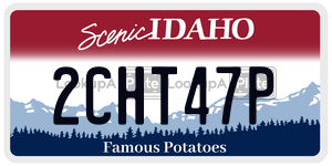 2CHT47P  license plate in ID