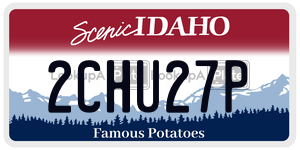 2CHU27P  license plate in ID