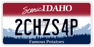 2CHZS4P  license plate in ID
