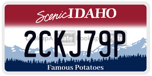 2CKJ79P  license plate in ID