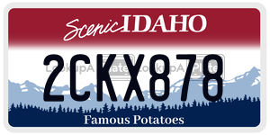 2CKX878  license plate in ID