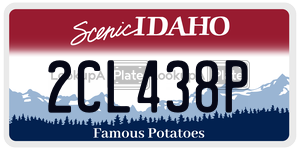 2CL438P license plate in Idaho