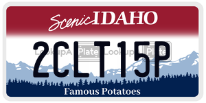 2CLT15P  license plate in ID