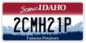 2CMH21P  license plate in ID