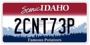 2CNT73P  license plate in ID