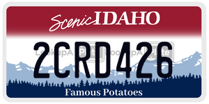 2CRD426  license plate in ID