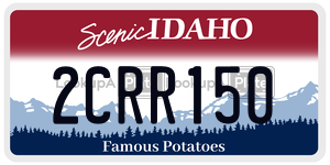2CRR150  license plate in ID