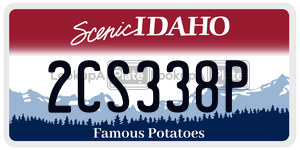 2CS338P  license plate in ID