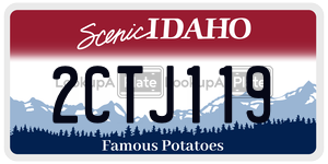 2CTJ119  license plate in ID
