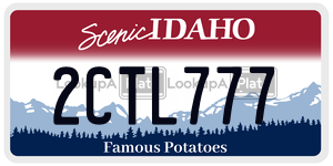 2CTL777  license plate in ID