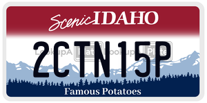 2CTN15P  license plate in ID