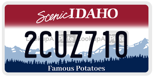 2CUZ710  license plate in ID