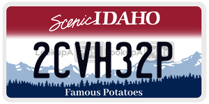 2CVH32P  license plate in ID