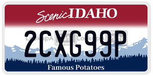 2CXG99P  license plate in ID