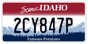 2CY847P  license plate in ID